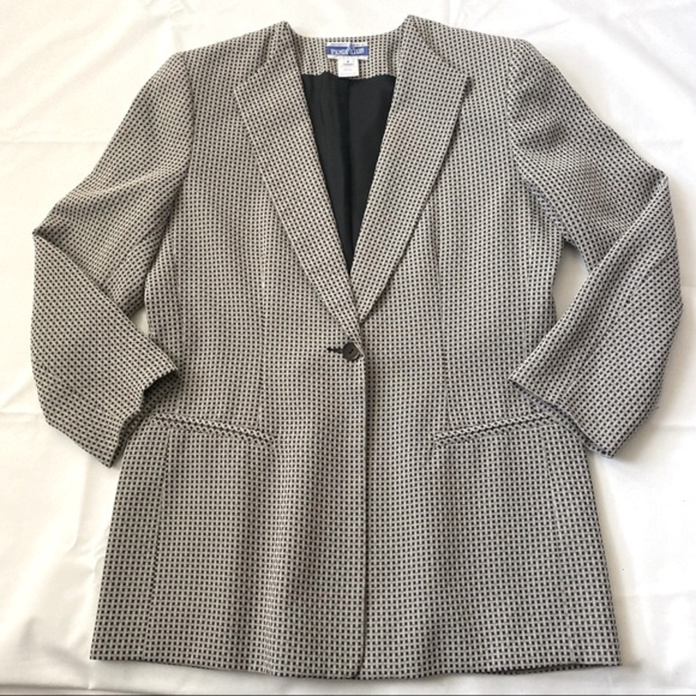 Pendleton Classic One Button Blazer Jacket Size 8… - image 5